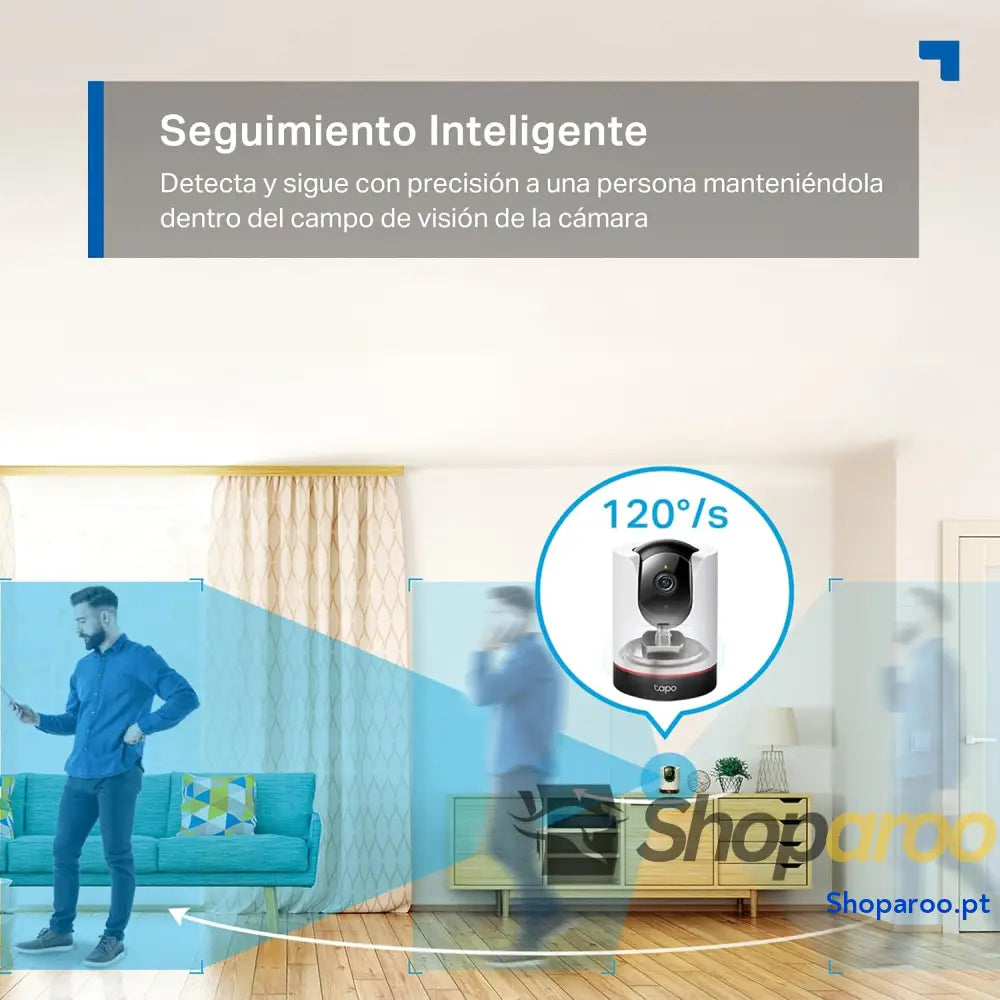 IA Câmara de vigilância 360° 2K QHD Inteligente visão noturna áudio bidirecional detecção movimento suporta cartão SD