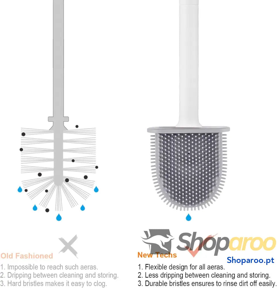 Escovas e porta escovas de sanita escova suporte para WC silicone branco