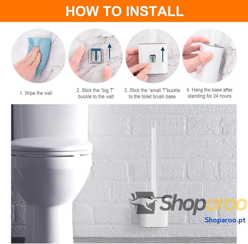 Escovas e porta escovas de sanita escova suporte para WC silicone branco