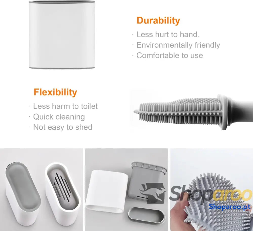 Escovas e porta escovas de sanita escova suporte para WC silicone branco