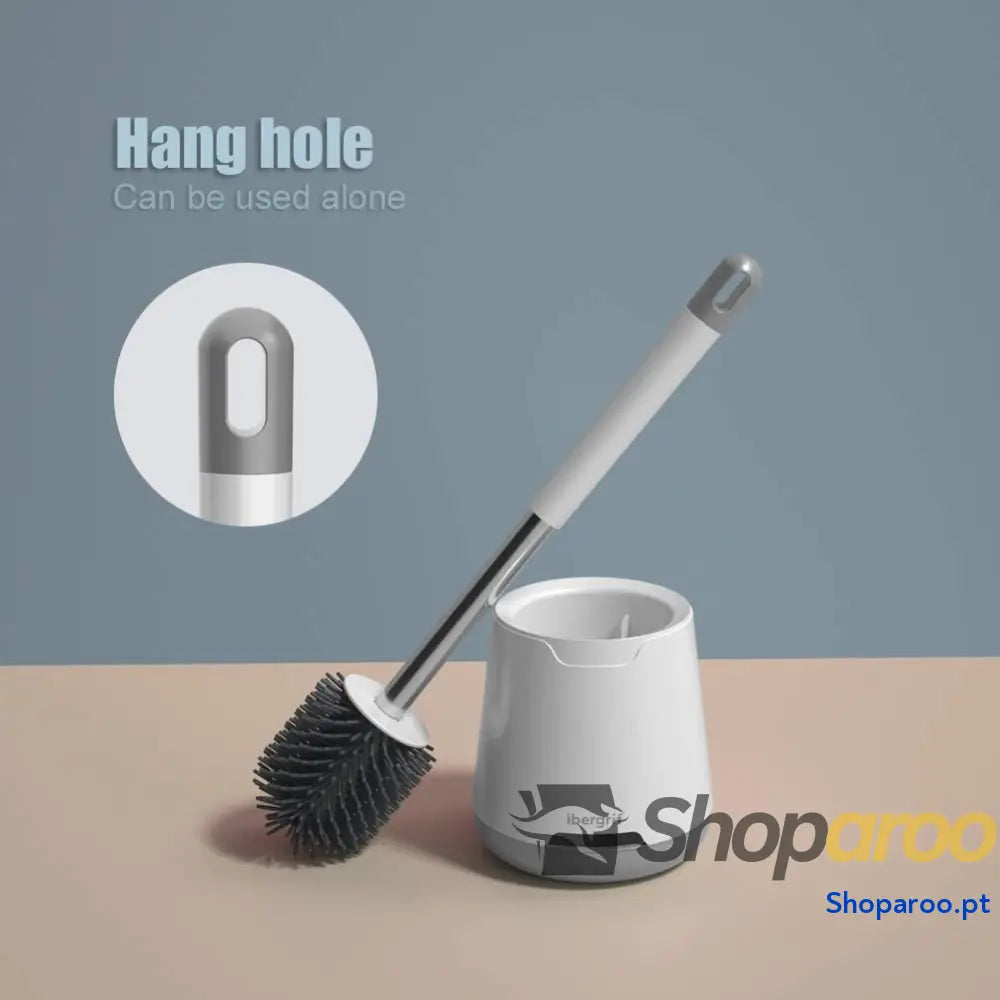 Piaçaba de casa banho com suporte antimicrobiano escova sanita secagem rápida montagem na parede/chão branco