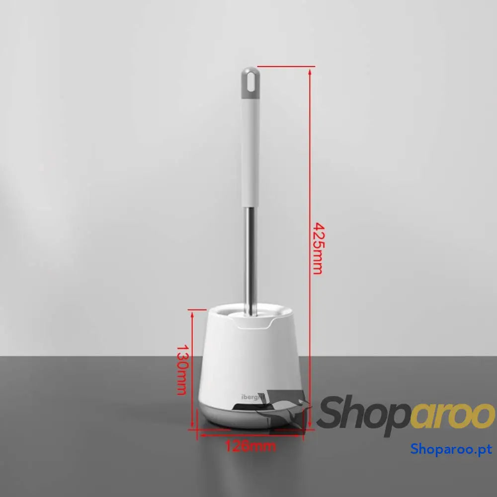 Piaçaba de casa banho com suporte antimicrobiano escova sanita secagem rápida montagem na parede/chão branco