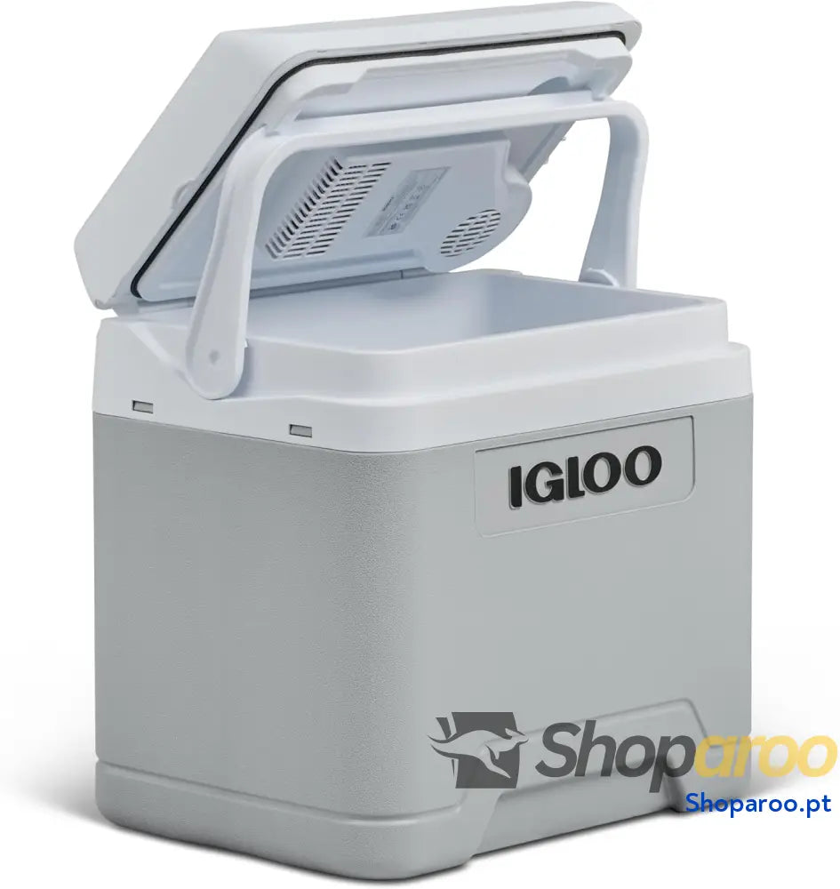 IGLOO IE24 AC/DC frigorífico elétrico 24 litros mini com conexão de 12/230 V para carro barco e lazer cinzento
