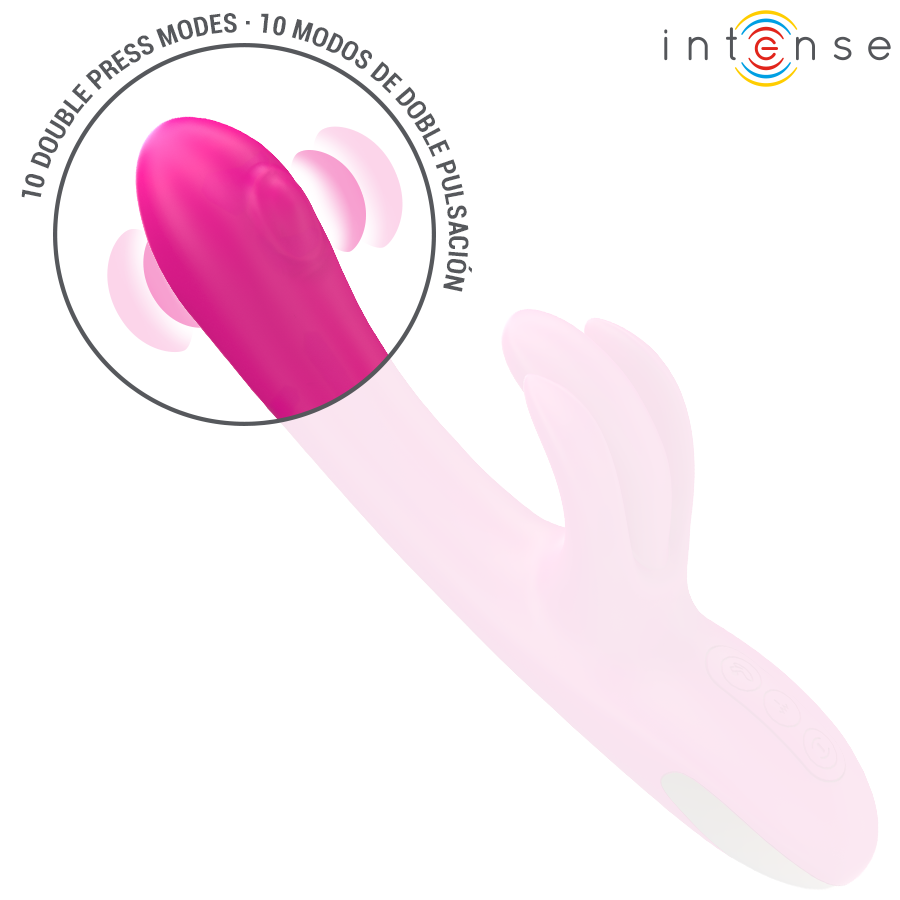 VIBRADOR BRITNEY MULTIFUNCIONAL RABBIT VIBRADOR 23 CM ROSA