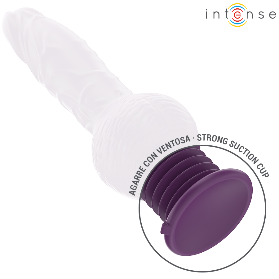 VIBRADOR MULTIFUNCIONAL TATUM COM VIBRAÇÃO PARA CIMA E PARA BAIXO 24 CM ROXO