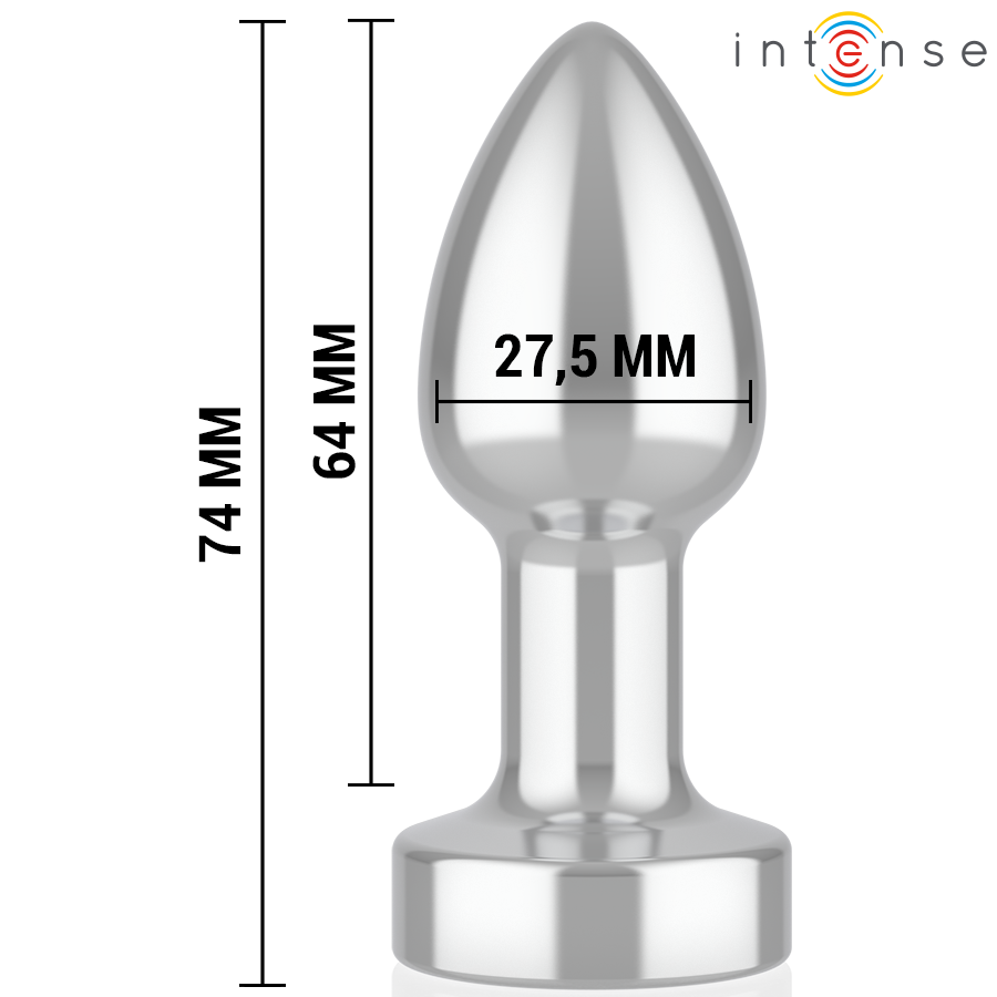 PLUG ANAL VIBRATÓRIO 10 VIBRAÇÕES METAL COM CONTROLE REMOTO S