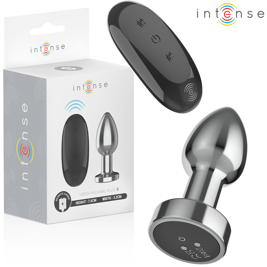 PLUG ANAL VIBRATÓRIO 10 VIBRAÇÕES METAL COM CONTROLE REMOTO S