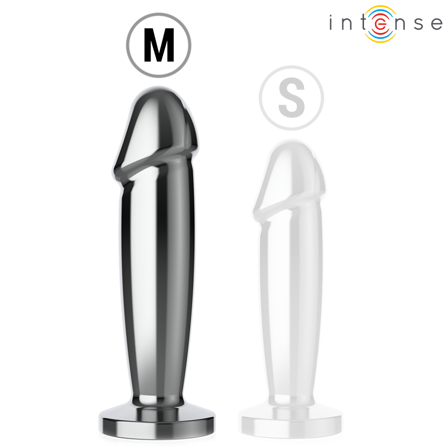 PLUG ANAL 10 VIBRAÇÕES DILDO DE METAL COM CONTROLE REMOTO M