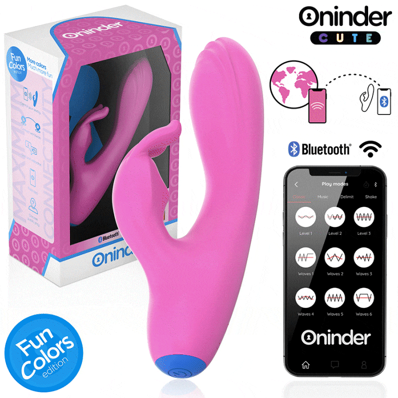 VIBRADOR LOVE BUNNY PARA PONTO G E CLITÓRIS - APLICATIVO MUNDIAL GRATUITO
