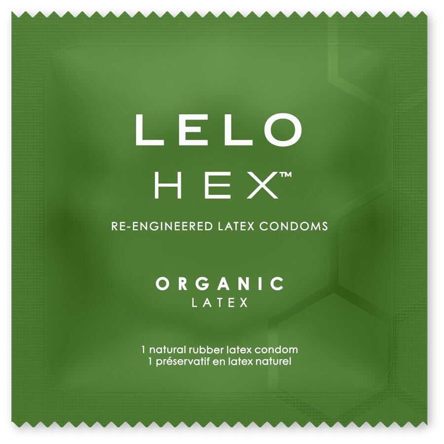 CAIXA DE PRESERVATIVOS ORGÂNICOS HEX 12 UNIDADES - LELO