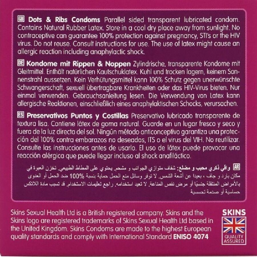 DOTS & RIBS PREMIUM PRESERVATIVOS PACOTE 4