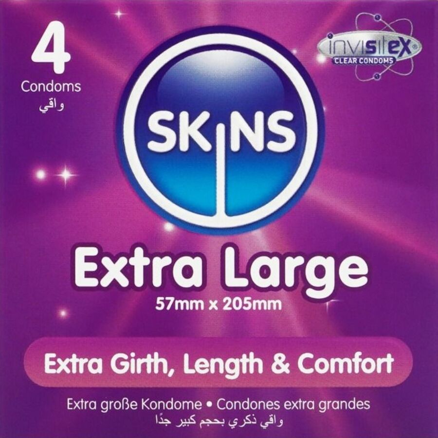 PRESERVATIVOS EXTRA GRANDE PREMIUM PACOTE 4