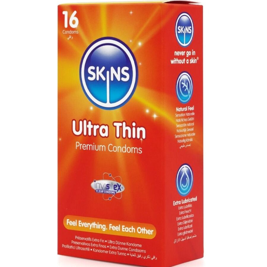 PRESERVATIVOS ULTRA FINOS PREMIUM PACOTE COM 16