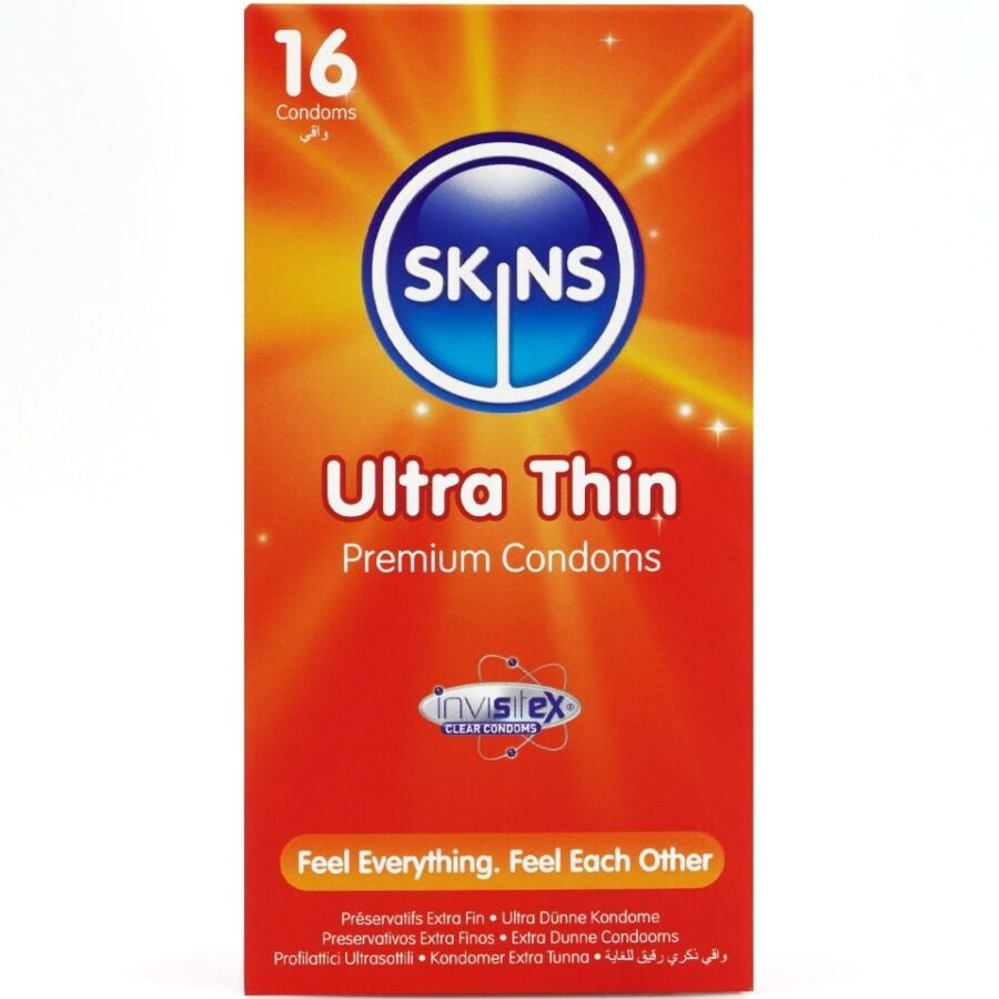 PRESERVATIVOS ULTRA FINOS PREMIUM PACOTE COM 16