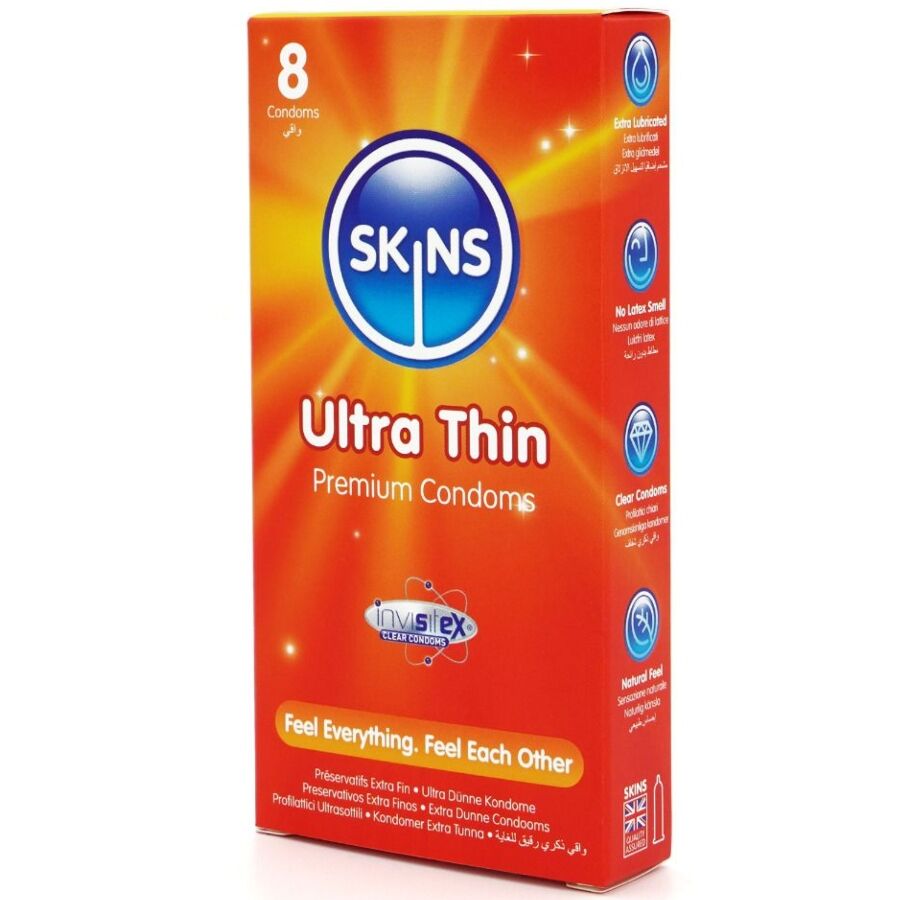PRESERVATIVOS ULTRA FINOS PREMIUM PACOTE COM 8