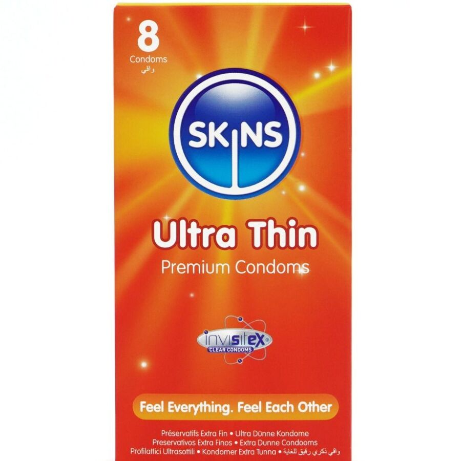 PRESERVATIVOS ULTRA FINOS PREMIUM PACOTE COM 8