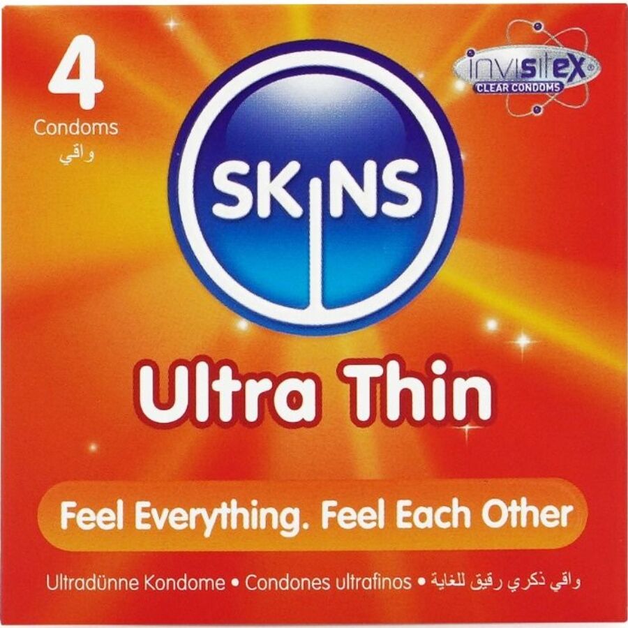 PRESERVATIVOS ULTRA FINOS PREMIUM PACOTE COM 4