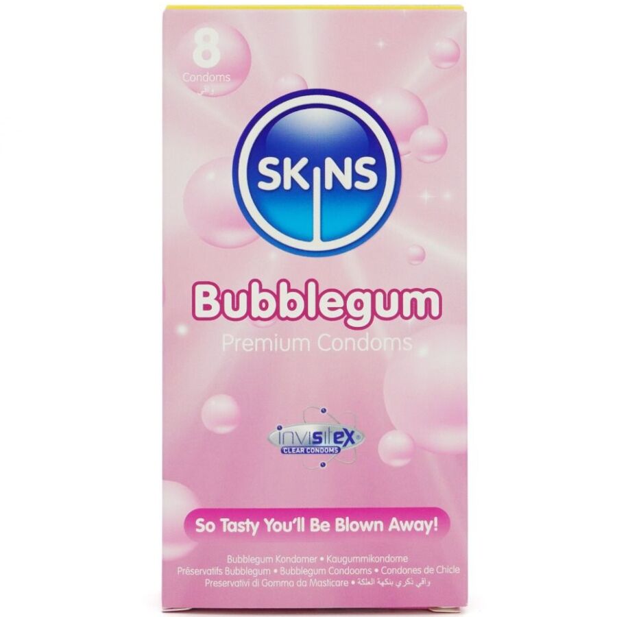 PRESERVATIVOS BUBBLEGUM PREMIUM PACOTE 8