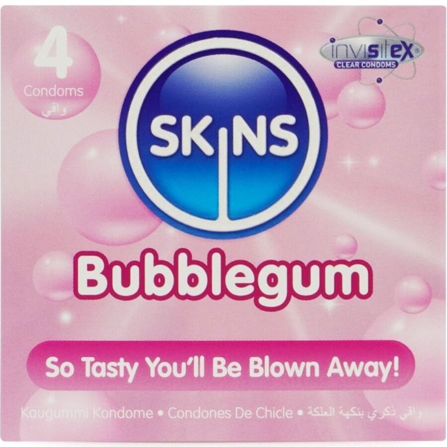 PRESERVATIVOS BUBBLEGUM PREMIUM PACOTE 4