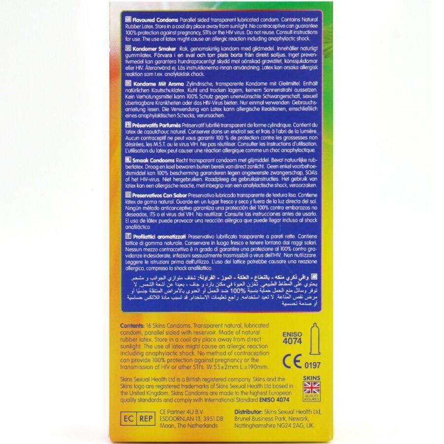 PRESERVATIVOS PREMIUM MULTI SABORES PACOTE COM 16