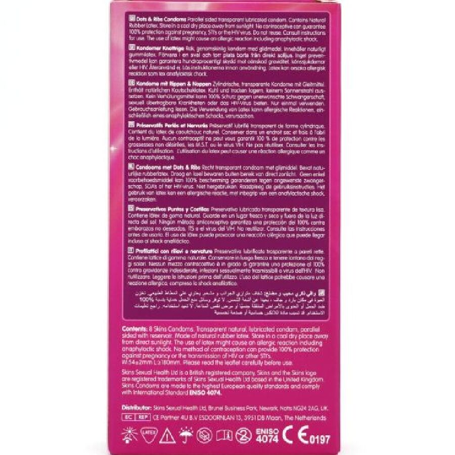 DOTS & RIBS PREMIUM PRESERVATIVOS PACOTE 8