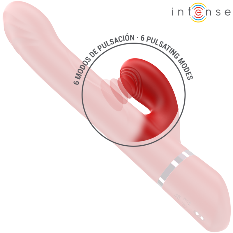 LELE VIBRADOR MULTIFUNCIONAL ROTATIVO & OSCILAÇÃO & ESTIMULAÇÃO VERMELHO