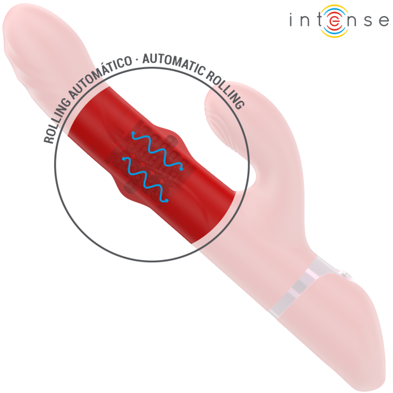LELE VIBRADOR MULTIFUNCIONAL ROTATIVO & OSCILAÇÃO & ESTIMULAÇÃO VERMELHO