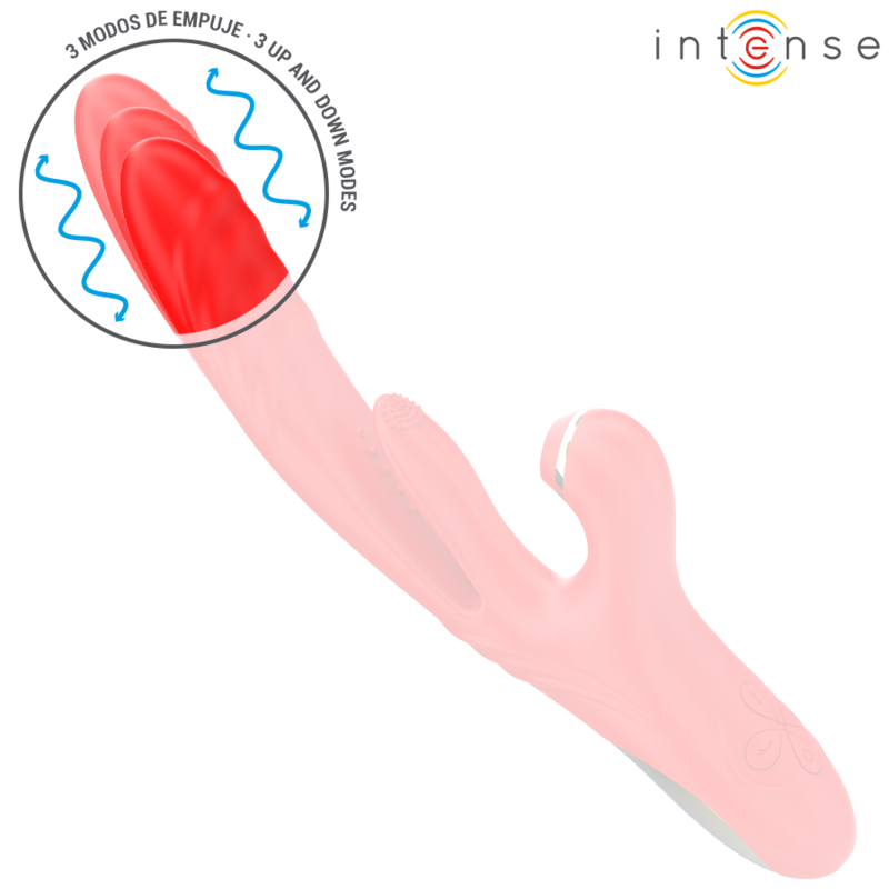 VIBRADOR MULTIFUNCIONAL KAROL THRUST & STIMULATION & ONDAS ESTIMULANTES VERMELHO