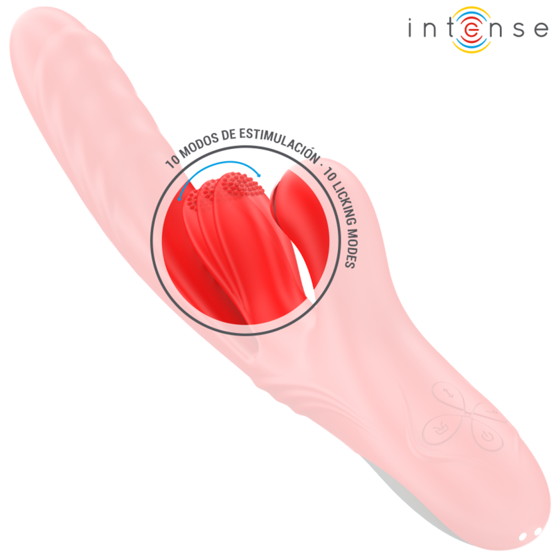 VIBRADOR MULTIFUNCIONAL KAROL THRUST & STIMULATION & ONDAS ESTIMULANTES VERMELHO