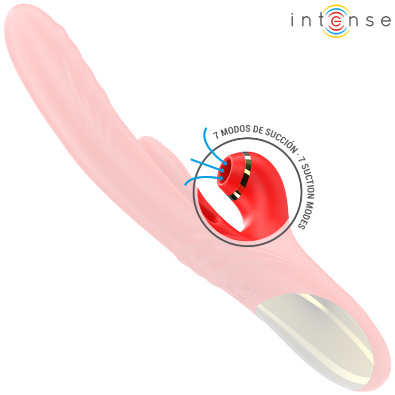VIBRADOR MULTIFUNCIONAL KAROL THRUST & STIMULATION & ONDAS ESTIMULANTES VERMELHO