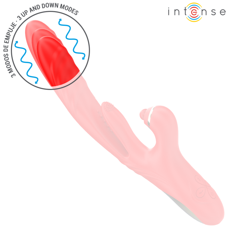 ROSALIA VIBRADOR MULTIFUNCIONAL 3 EM 1 VERMELHO