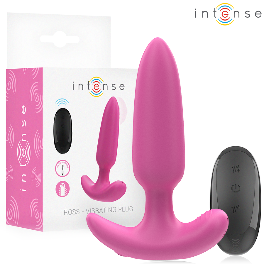 ROSS PLUG ANAL 10 VIBRAÇÕES ROSA CONTROLE REMOTO