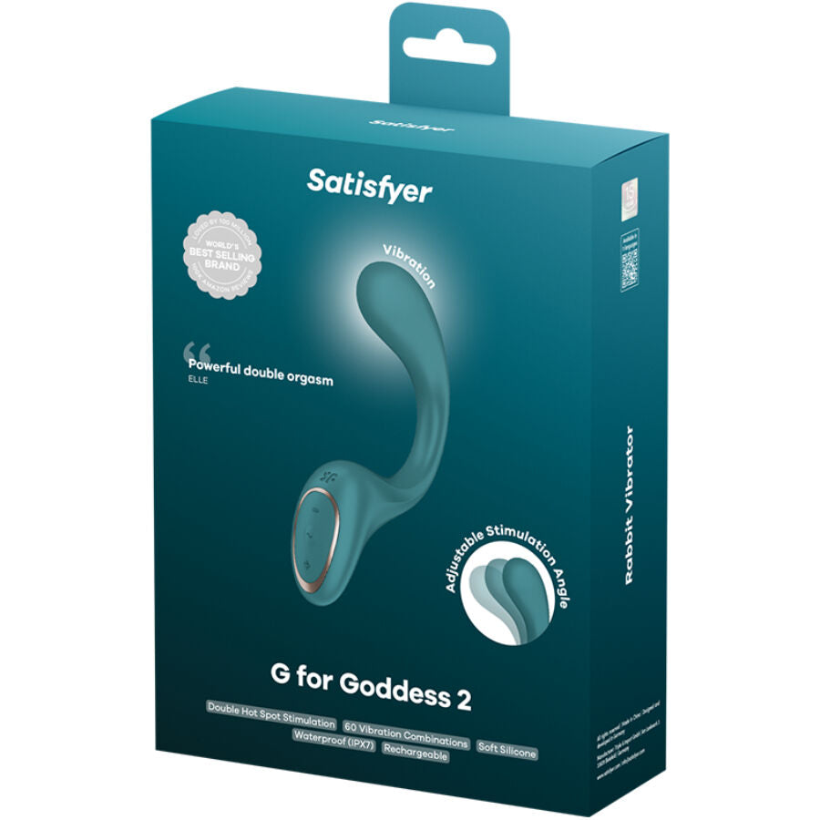 SATISFYER - G FOR GODDESS 2 VIBRADOR COELHO - VERDE