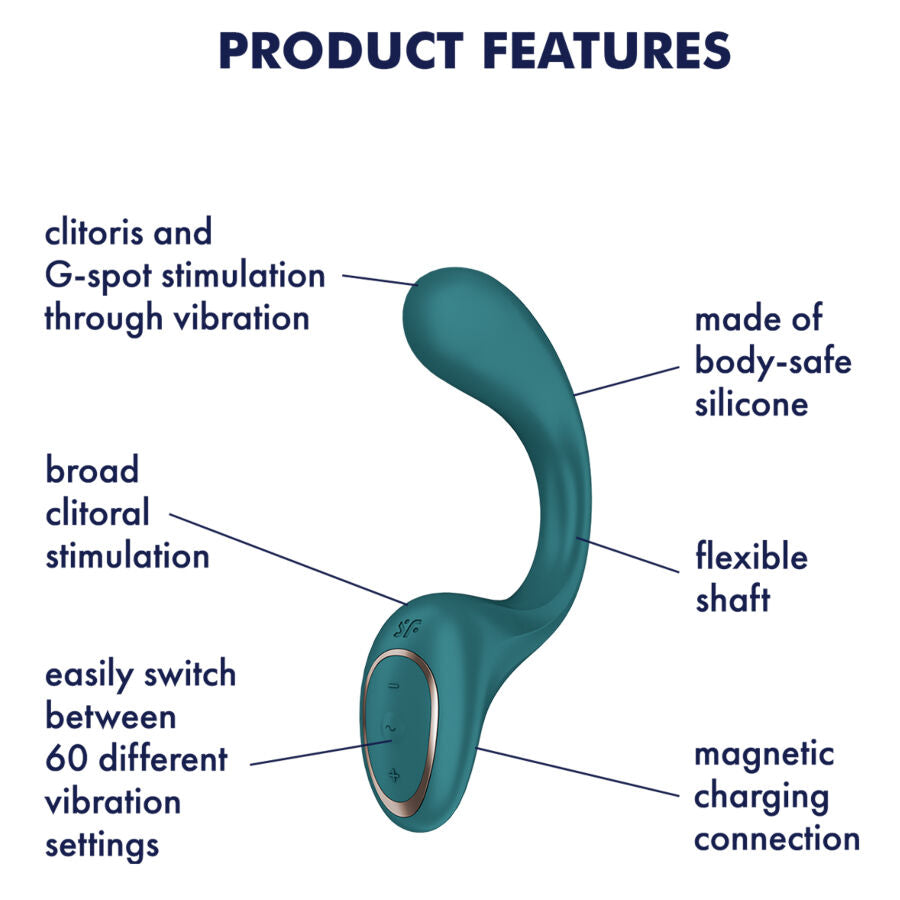 SATISFYER - G FOR GODDESS 2 VIBRADOR COELHO - VERDE