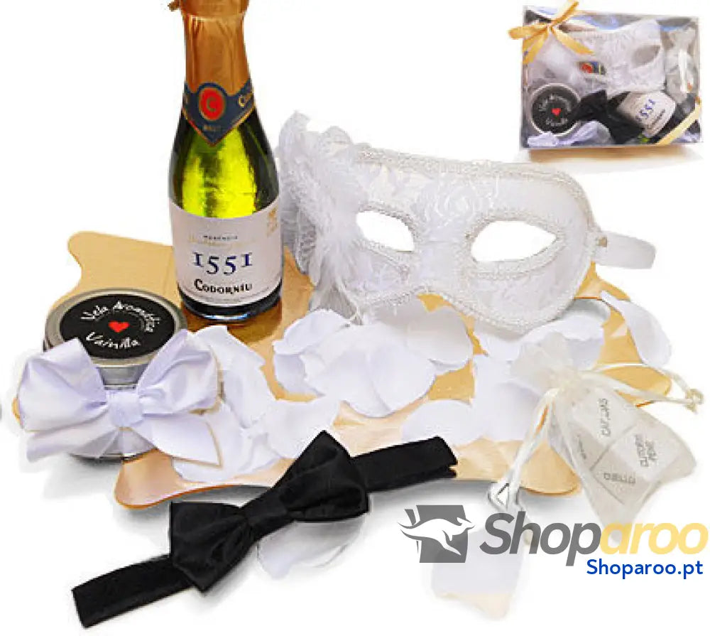 INEDIT - EROTIC KIT MÁSCARA VENETIANA BRANCA