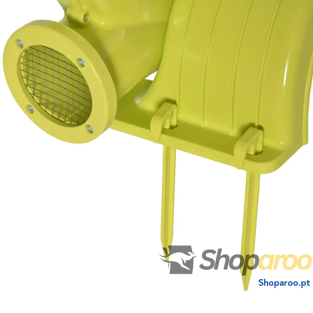 Insuflador elétrico 450W para insufláveis compacto amarelo e verde