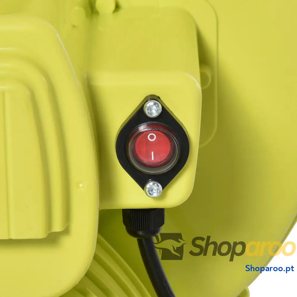 Insuflador elétrico 450W para insufláveis compacto amarelo e verde