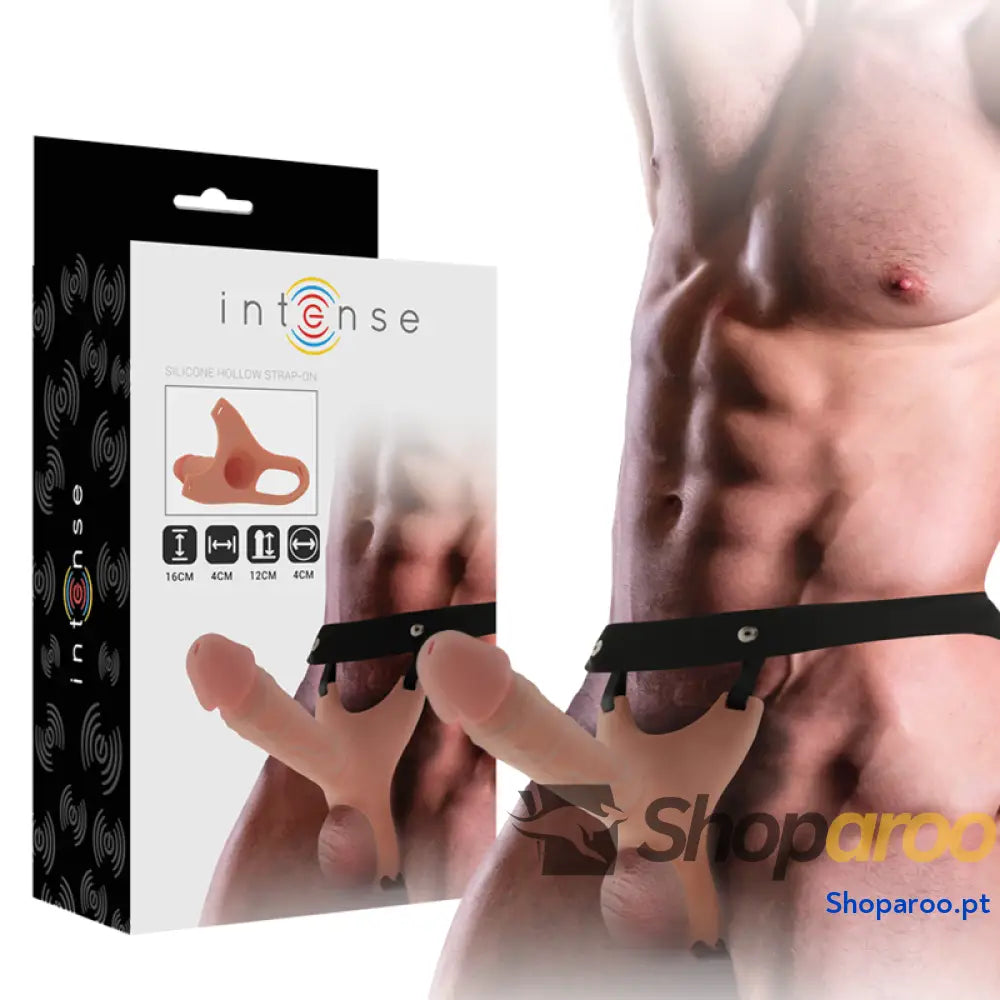 INTENSE ARNÊS OCO COM DILDO DE SILICONE 16 X 3,5 CM
