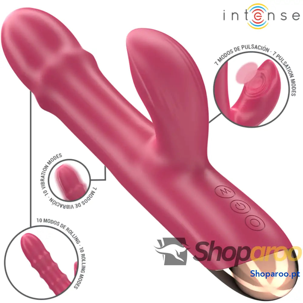INTENSE - CHLOE VIBRADOR MULTIFUNCIONAL 3 EM 1 VERMELHO