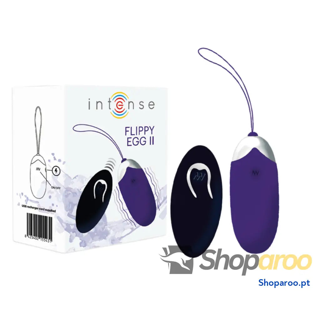 INTENSE - FLIPPY II VIBRANTE OVO COM CONTROLE REMOTO ROXO