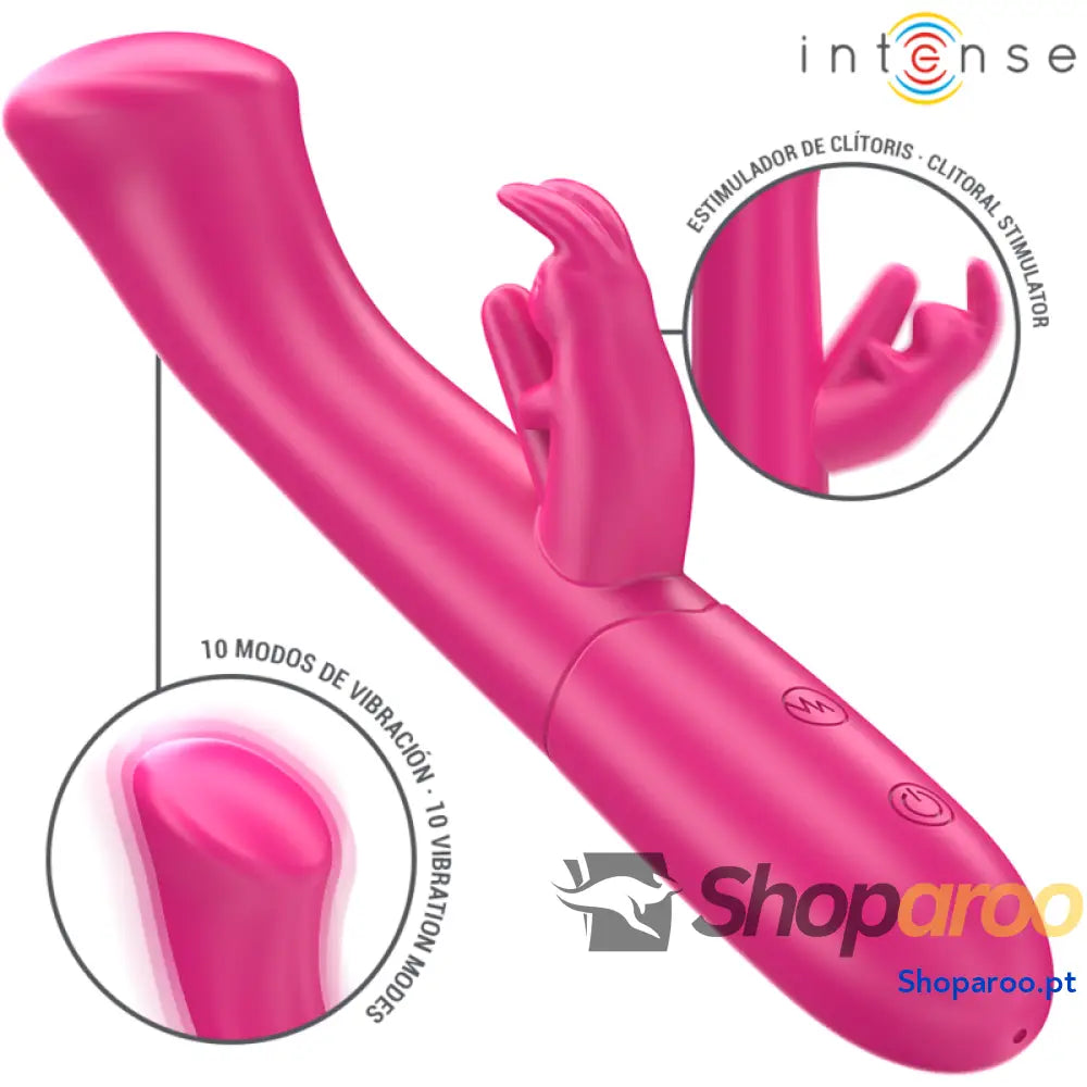 INTENSE - JULIETA RABBIT VIBRADOR 18,6 CM 10 VIBRAÇÕES ROSA