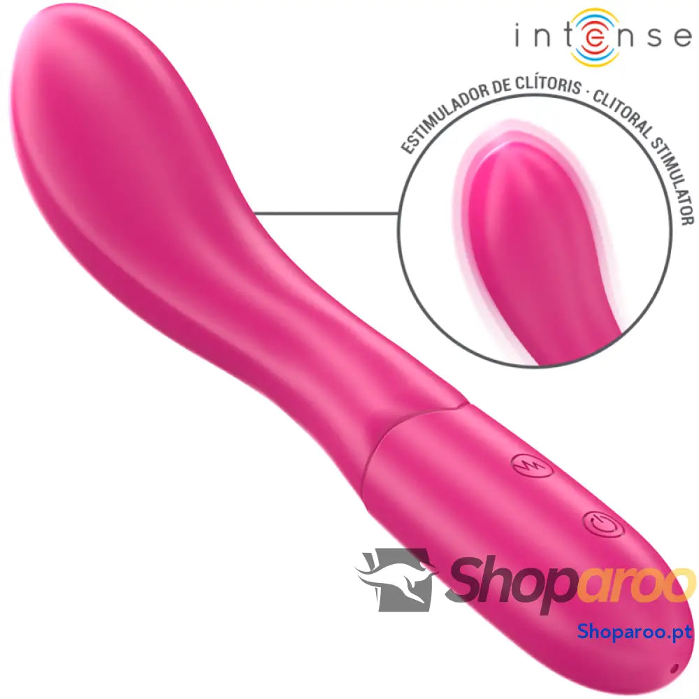 INTENSE - LISETTE VIBRADOR 19 CM FLEXÍVEL 10 VIBRAÇÕES ROSA