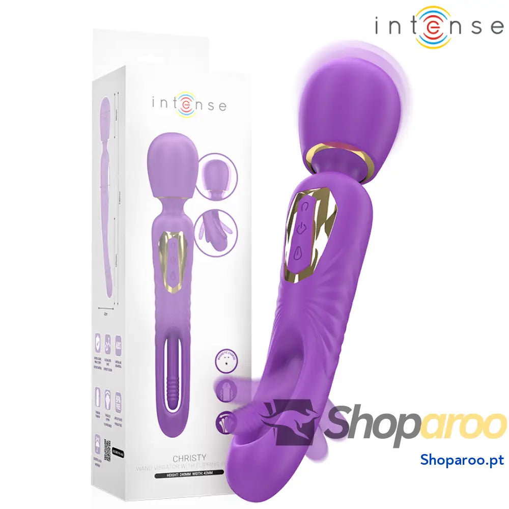 INTENSE VARINHA VIBRATÓRIA CHRISTY COM LÍNGUA QUE GIRA