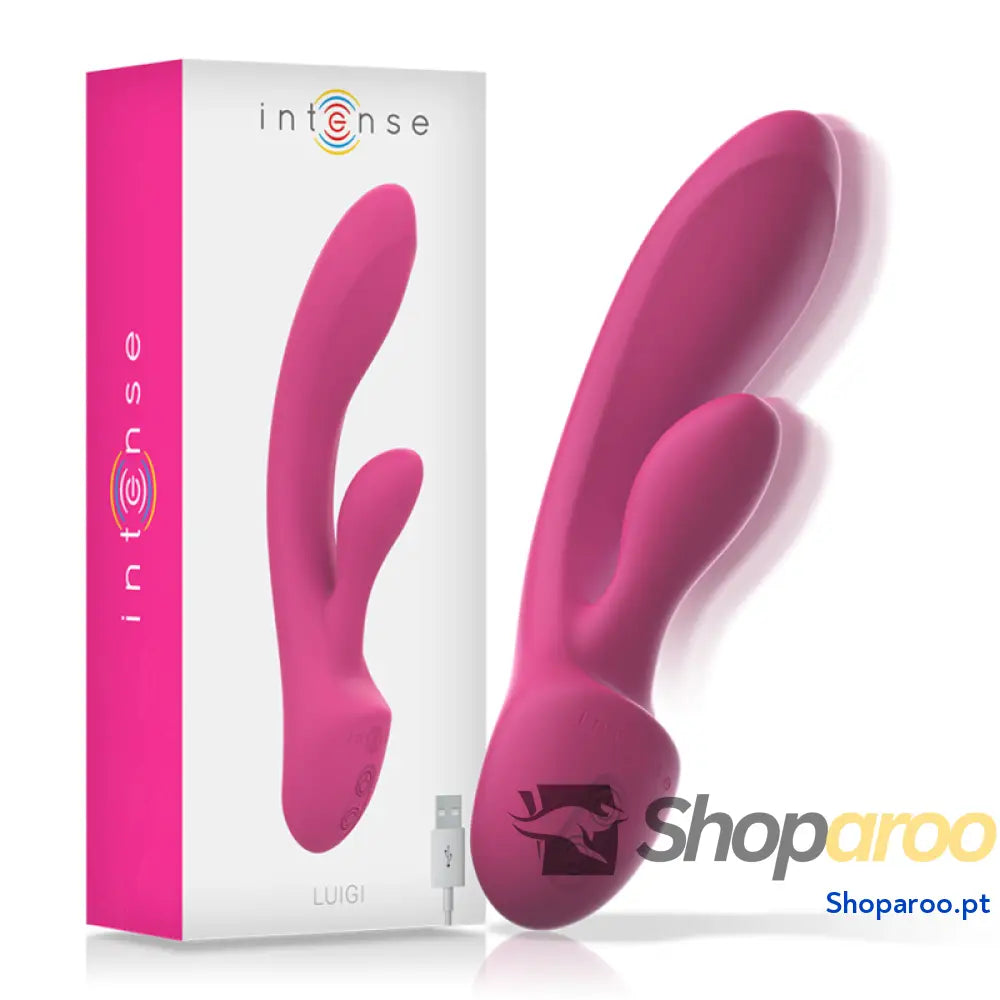 INTENSE - VIBRADOR LUIGI COELHO ROSA SILICONE LÍQUIDO