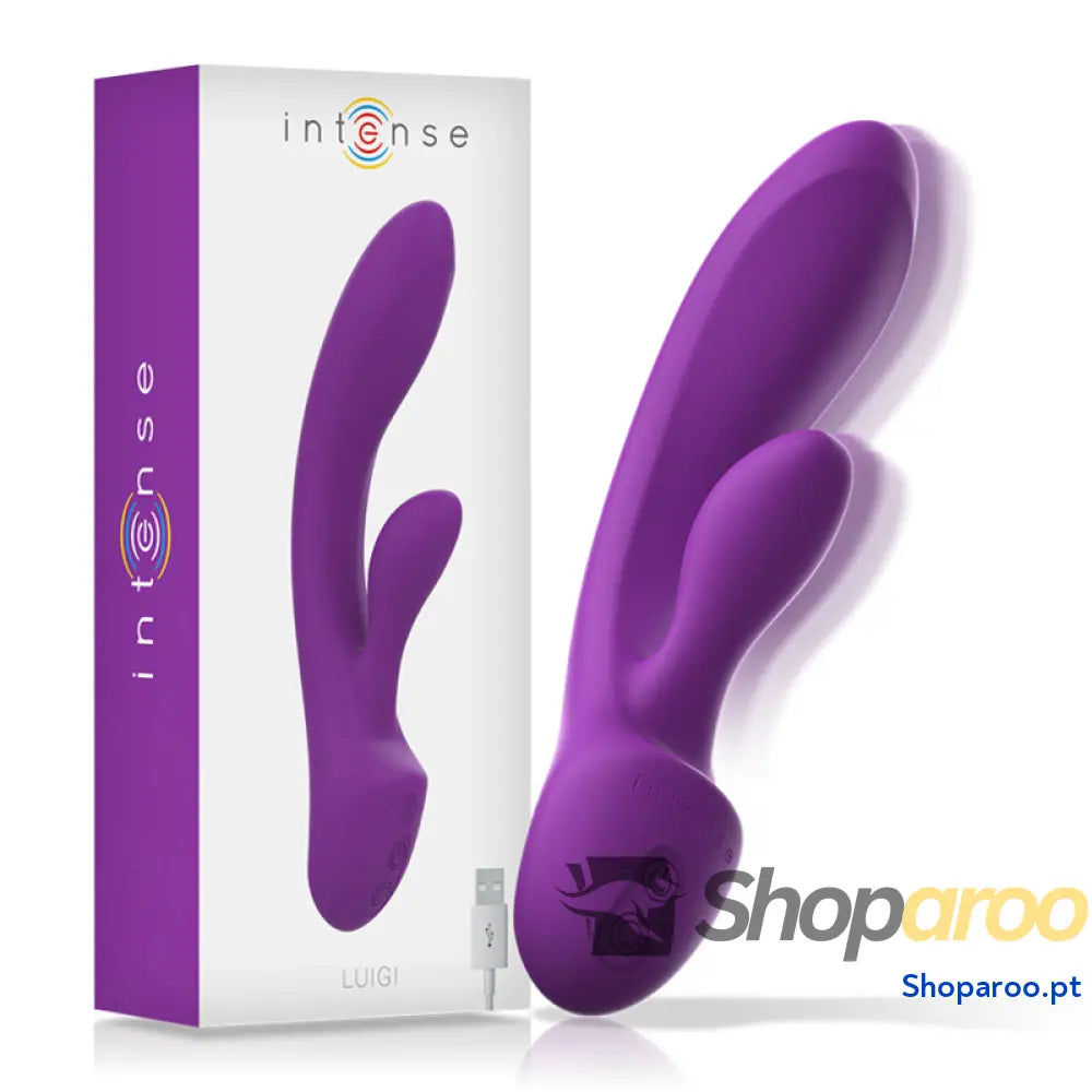 INTENSE - VIBRADOR LUIGI COELHO SILICONE LÍQUIDO ROXO
