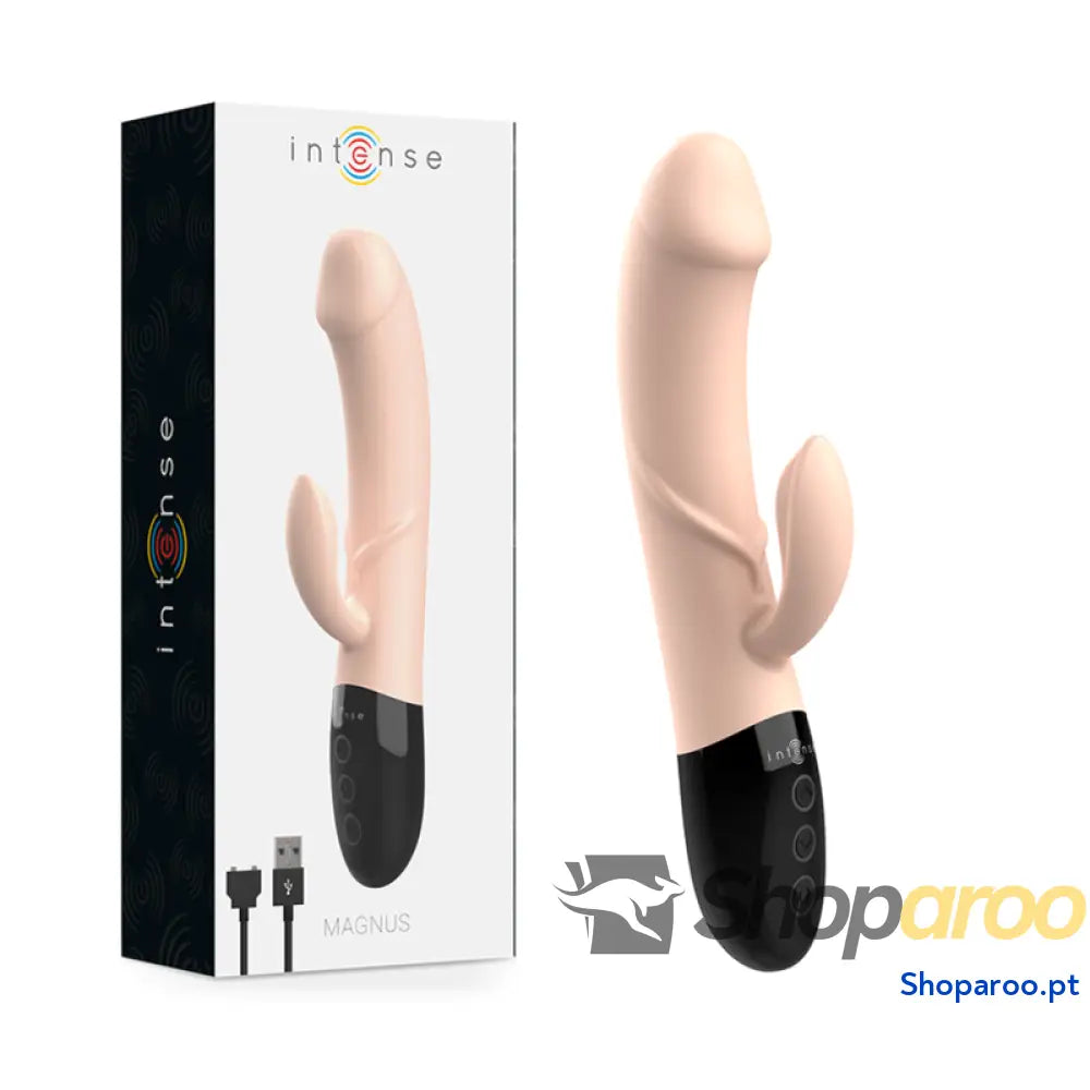 INTENSE - VIBRADOR RECARREGVEL MAGNUS DUAL NATURAL