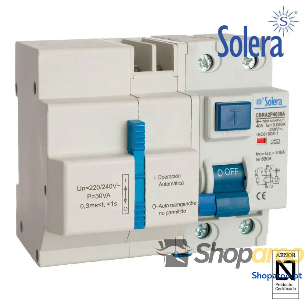 Interruptor Automático Residencial Solera cbra2p4030a
