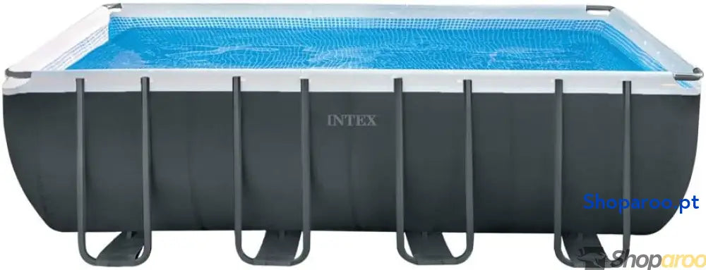 Intex 26356NP Piscina desmontável retangular ultra XTR Frame 549 x 274 132 depuradora robô limpa fundos Krystal Clear®