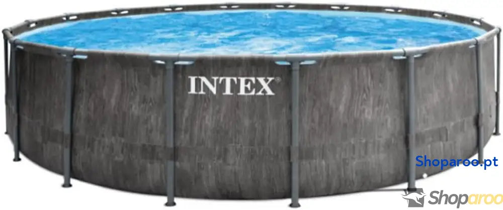Intex 26742NP Piscina desmontável 457 x 122 cm com filtro de cartucho 3785 litros/hora tipo A piscina Greywood Prism