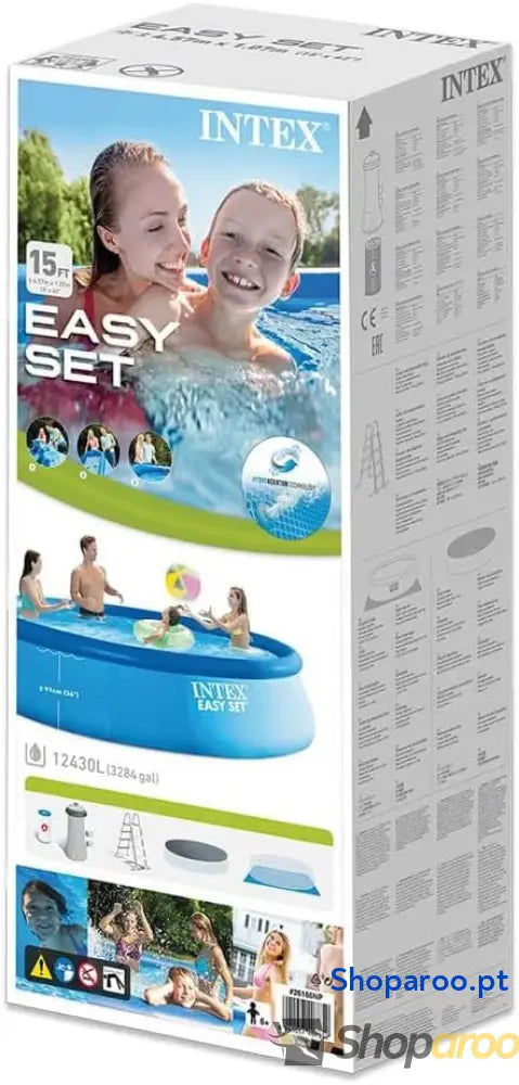 Intex 28166 PISCINA Easy Set 457X107CM Conjunto Completo 12430L